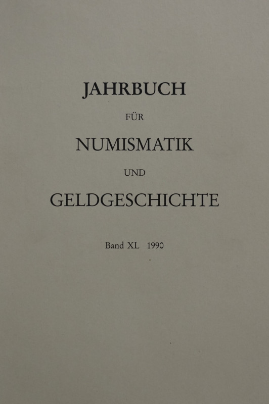 Zeitschriften. Jahrbuch für Numismatik und Geldgeschichte.


Band 40 von 1990...