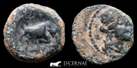 Gallia Æ Bronze Unit 2.24 g., 15 mm. Massalia 121-49 B.C. Good very fine