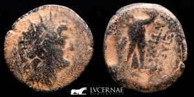 Seleukid Antiochos VIII Gryptos Æ Bronze Æ 5.53 g. 20 mm. Antioch 121-97 AD VF
