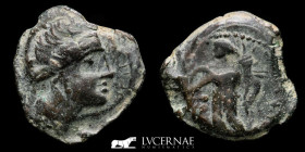 Corduba Bronze Semis 5.06 g., 20 mm. Hispania 44 BC Good very fine (MBC)