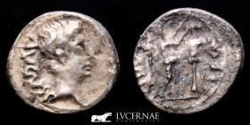 Augustus Silver Quinarius 1,84 g., 14 mm. Emerita 25/3 BC gVF