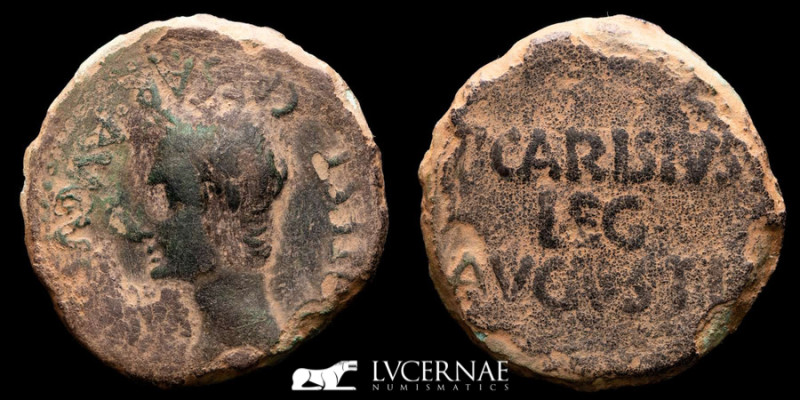 Roman Empire - Augustus. (27 BC-AD 14.). Æ As (9,27 g. 25 mm.). Emerita mint (Me...