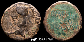 Augustus Bronze As 9,11 g. 26 mm. Emerita 25-23 B.C. Good very fine (MBC)