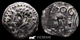 Augustus bronze Quadrans 2.44 g. 15 mm. Colonia Patricia 27 B.C-14 A.D. Good very fine (MBC)
