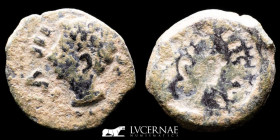 Augustus bronze Quadrans 2.66 g. 15 mm. Colonia Patricia 27 B.C-14 A.D. Good very fine (MBC)