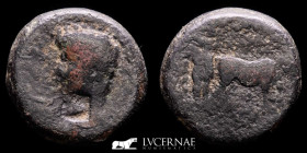 Augustus Æ Bronze Æ16 5.24 g. 16 mm. Philippi 27 BC-14 AD VF