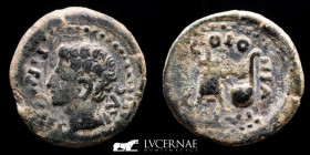 Augustus bronze Semis 5.52 g. 23 mm. Colonia Patricia 27BC-14AD nEF