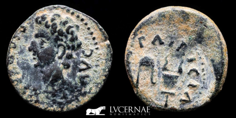 Roman Provincial - Hispania - Augustus (27 B.C. - 14 A.D.) Æ Semis (5.15 g. 23 m...