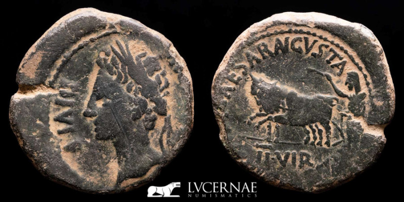 Roman Empire - Augustus (27 B.C. - 14 A.D.) Bronze As (12.83 g 30 mm) minted in ...