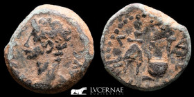 Augustus bronze Semis 6.50 g. 20 mm. Colonia Patricia 27BC-14AD gVF