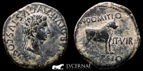 Augustus Æ Bronze As 11.72 g., 29 mm Celsa Zaragoza 5-3 BC gVF