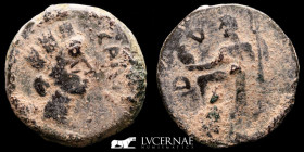 Carteia (Augustus) Bronze Semis 7.25 g., 22 mm. Cadiz (San Roque) 27BC-14AD VF