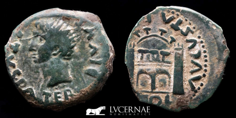 ANCIENT HISPANIA - Roman Empire - Tiberius (14-36 A.D.)
EMERITA (Merida, Badajoz...