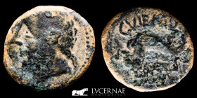Carteia Bronze Semis 7.25 g., 24 mm. Cadiz (San Roque) 27BC-14AD VF