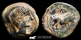 Castulo Bronze Quadrans 3.09 g., 18 mm. Hispania, Linares Jaén 180-150 B.C. gVF