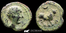 Castulo bronze Semis 3,33 g., 20 mm. Linares, Jaén 180 B.C. Good very fine