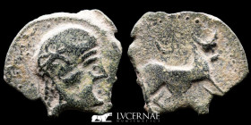 Castulo Bronze Semis 2,09 g, 18 mm. Hispania, Linares Jaén 180-150 B.C. gVF