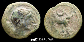 Castulo (Hispania) Bronze Semis 3.12 g, 19 mm. Linares Jaén 180-150 B.C. nEF