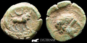 Castulo (Hispania) Bronze Semis 4.64 g., 20 mm. Linares Jaén 180-150 B.C. nEF