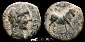 Ancient Hispania, Castulo Bronze Semis 7,30 g, 23 mm Castulo 100-50 B.C. Good very fine
