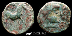 Castulo Æ Bronze Semis 5.75 g. 22 mm. Hispania Linares Jaén 180-150 BC. Good very fine (MBC)