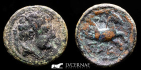 Kese-tarraco Æ Bronze Quadrans 1.75 g., 12 mm. Tarragona, Hispania 220-200 B.C. gVF
