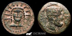 Malaca bronze As 7.72 g. 23 mm. Hispania, Malaga II century B.C. gVF
