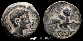 Ursone Bronze As 15.24 g. 27 mm. Hispania, Osuna 50 B.C. Good very fine (MBC)