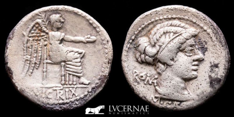 Roman Republic - M. Porcius Cato 
Silver denarius (3.73 g. 19 mm.) Minted in Rom...