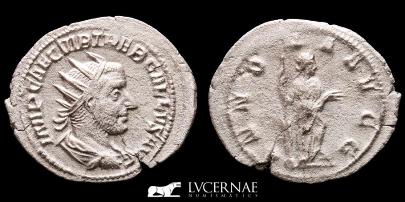 Roman Empire - Trebonianus Gallus (A.D. 251-253). Silver antoninianus (2,53 g., ...