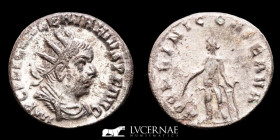 Valerian I Silvered Billon Antoninianus 3.46 g., 20 mm. Rome 253-260 A.D. extremely fine