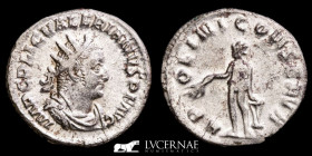 Valerian I Billon Silvered Antoninianus 3,28 g, 22 mm Rome 253-260 A.D. AU