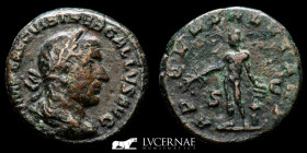 Trebonianus Gallus Æ Bronze As 9.38 g., 23 mm. Rome 251-253 A.D. Good very fine