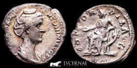 Faustina Silver Denarius 2.50 g 17 mm. Rome 139 A.D gVF