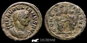 Aurelian Bronze As 6.73 g. 26 mm. Rome 274 A.D. Good very fine