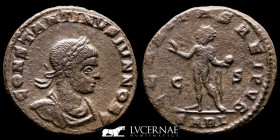 Constantine II Bronze Follis 2.65 g. 19 mm. Arles 318 AD Good Very Fine