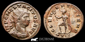 Tacitus Silvered Bronze Antoninianus 3,50 g. 21 mm. Rome 275 A.D. AU, full silvering