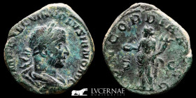 Volusian 251-253 A.D. Bronze Sestertius 19.89 g. 30 mm. Rome 251/3 AD. gVF