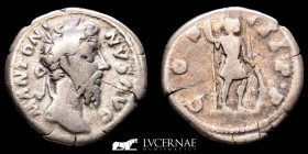 Marcus Aurelius Silver Denarius 3.17 g. 29 mm. Rome 161-180 AD Good very fine (MBC+)