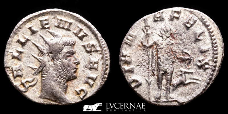 Roman Empire - Gallienus, 253-268. - Silvered billon antoninianus (2,35 g. 20 mm...