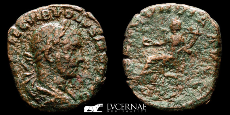 Roman Empire - Volusian (251-253 A.D.). Bronze sestertius (14.15 g. 25 mm.), Min...