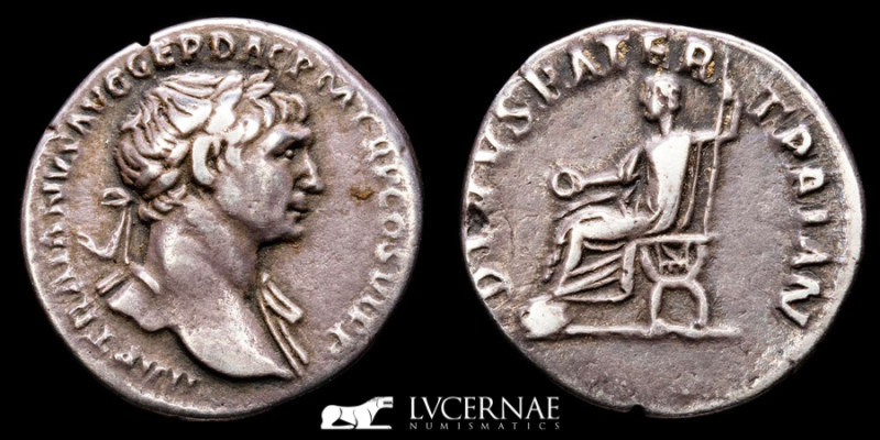 Roman Empire - Trajan (98-117 A.d.) silver denarius (3.20 g., 17 mm). Rome mint ...