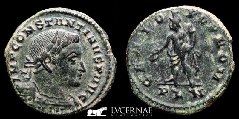 Roman Empire - Constantinus I bronze large follis (6,52 g. 24 mm.) minted in Lon...