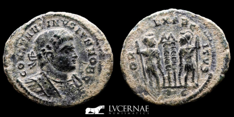 Roman Empire - Constantine II (Caesar, 316-337). 
Æ Bronze Follis. (2.60 g. 20 m...