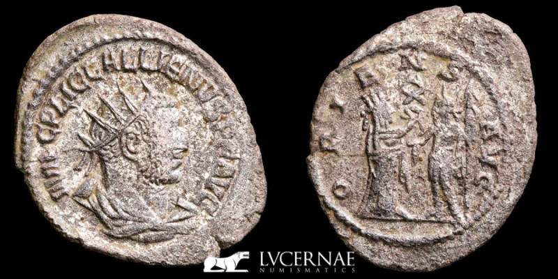 Roman Empire - Gallienus. A.D. 253-268. Silvered antoninianus (3,46 g. 26 mm.). ...