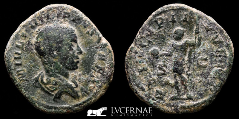 Roman Empire - Philip II (247-249 A.D.). Rome, as Caesar AD 244-246. 
Sestertius...