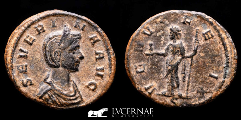 Roman Empire - Severina (wife of Aurelian) 
Æ Denarius (2.58 g. 19 mm.) Rome, AD...