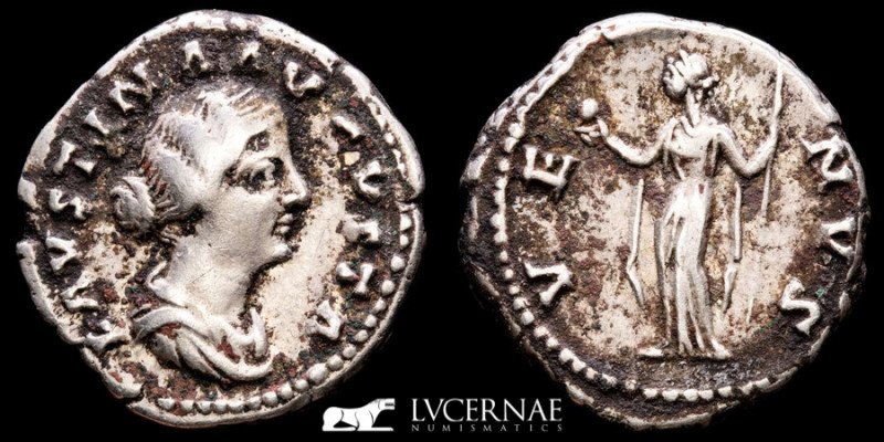 Roman Empire - Faustina II Wife of Marcus Aurelius (147-175). Silver denarius (3...