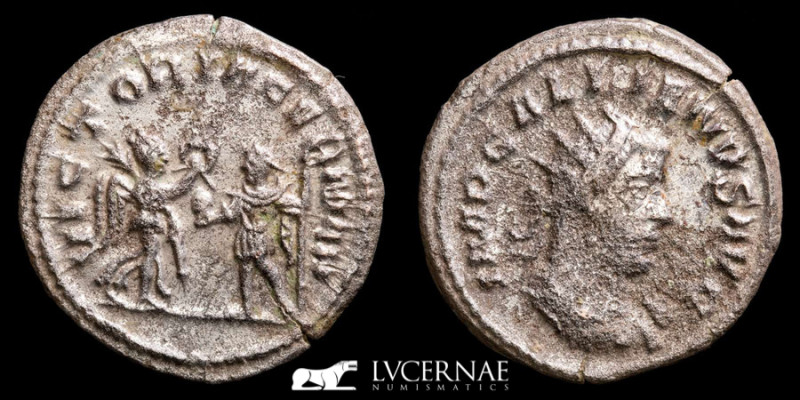 Roman Empire - Gallienus in the joint reign (253-260 A.D.). silvered antoninianu...