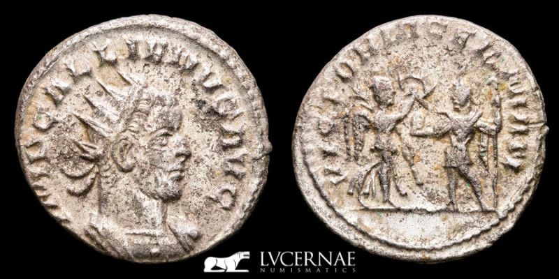 Roman Empire - Gallienus in the joint reign (253-260 A.D.). silvered antoninianu...